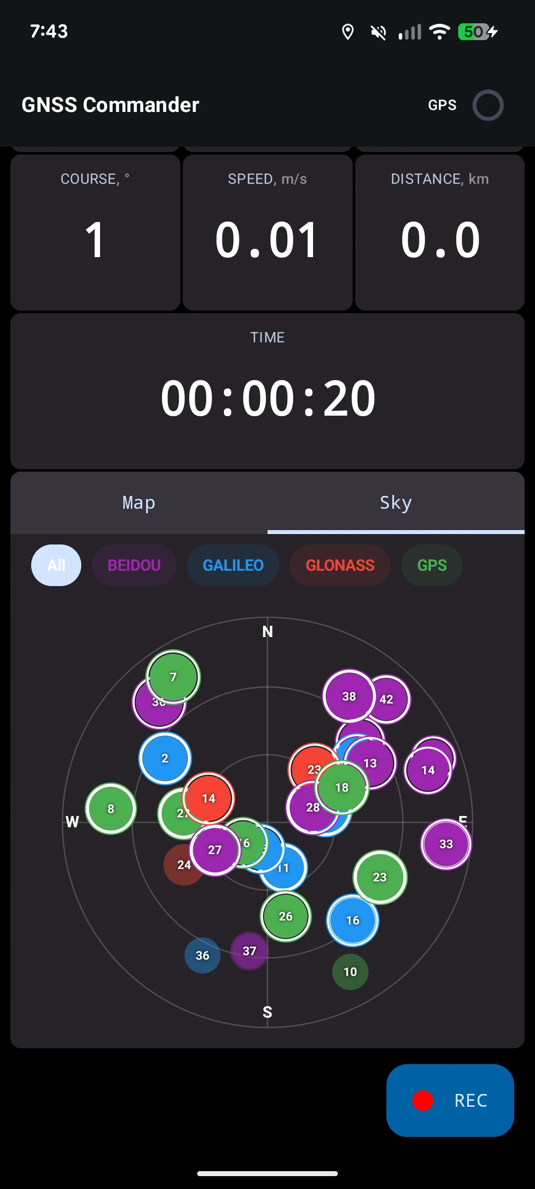 GNSS Commander screenshot
